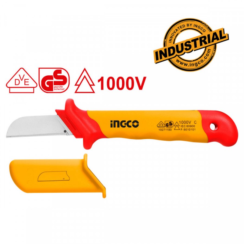 Μαχαίρι Ίσιο Απογυμνωτής  Καλωδίων 1000V Ingco HICK1801